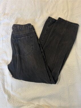 Garage Charcoal Black Slouchy Jeans